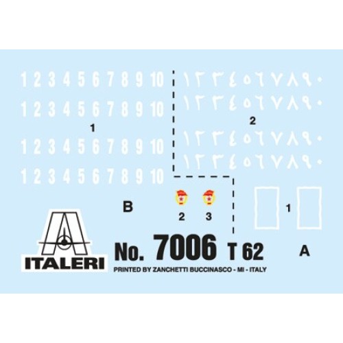 Збірна модель 1:72 Танк Т-62 Italeri 7006