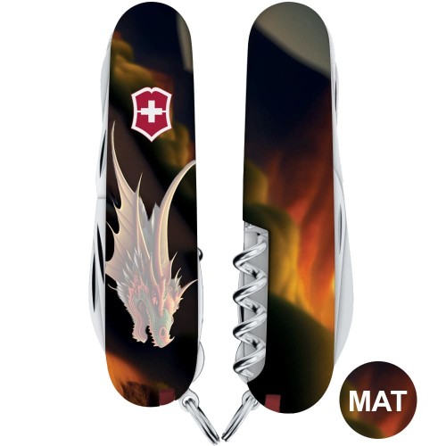 Складаний ніж Victorinox HUNTSMAN ZODIAC Фантастичний дракон 1.3713.3.Z3210p