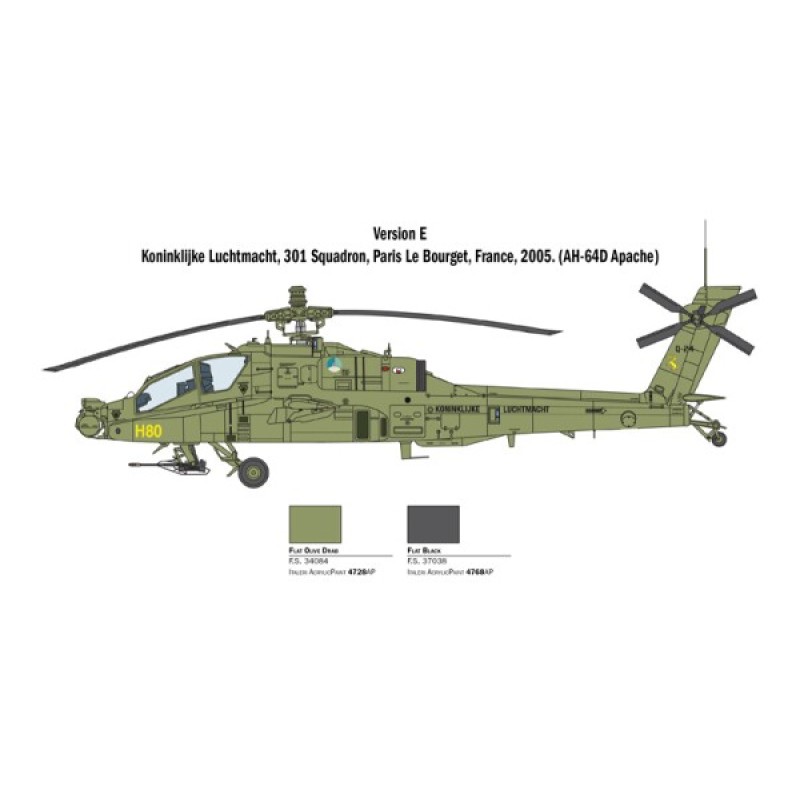 Сборная модель 1:48 Вертолет AH-64D Апач Longbow Italeri 2748