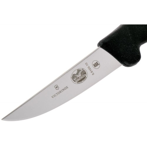 Ніж для обробки кролятини Victorinox FIBROX 10см чорн 5.5103.10