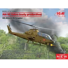 Сборная модель 1:32 Американский вертолёт AH-1G Кобра (начало производства) ICM 32060