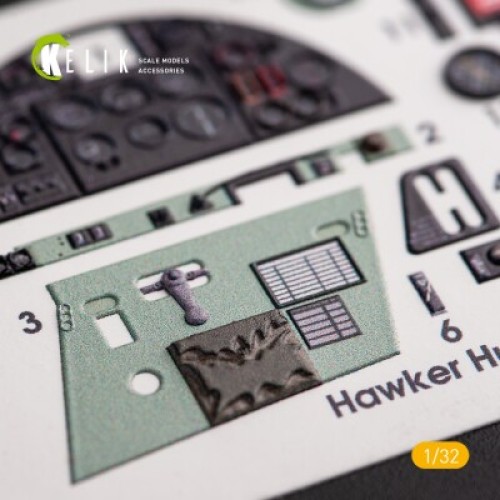 Hawker Hurricane Mk.IIB 3D декаль интерьер для комплекта Revell 1:32 КЕЛИК K32012