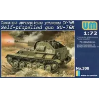 UM308 SU-76M Soviet WW2 self-propelled gun (UM308) Масштаб:  1:72