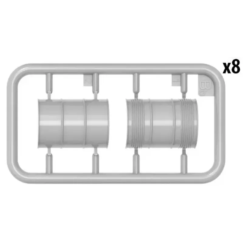 Сборная модель 1:35 Бочки для топлива и масла 1930-50-х годов МиниАрт 35613