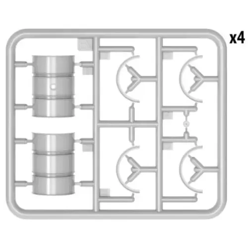 Сборная модель 1:35 Бочки для топлива и масла 1930-50-х годов МиниАрт 35613