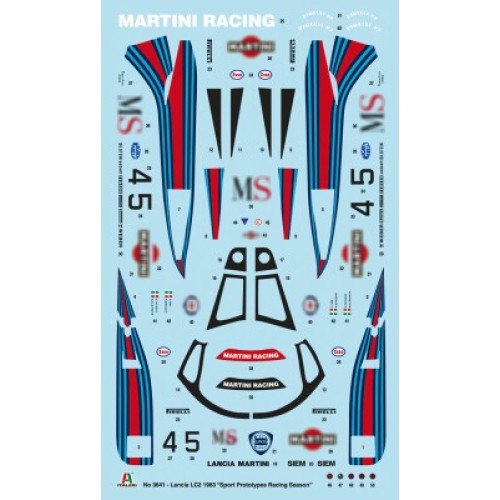 Збірна модель 1:24 Автомобіль Lancia LC2 Italeri 3641