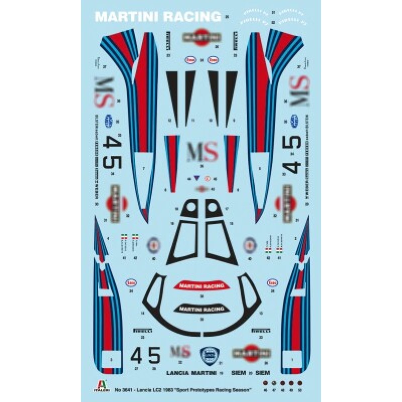 Збірна модель Збірна модель 1:24 Автомобіль Lancia LC2 Italeri 3641