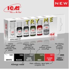 Набор акриловых красок "TRY ME"ICM3020