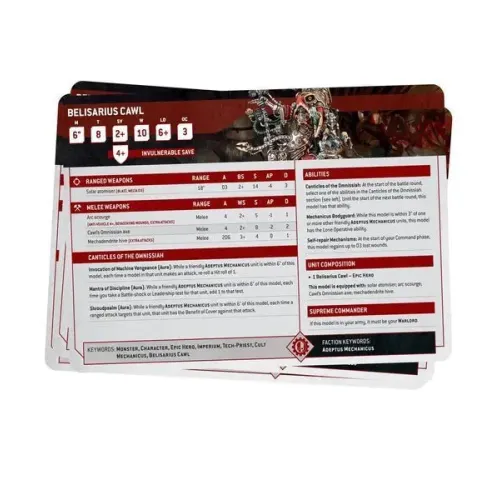 Карти WARHAMMER 40000: DATASHEET CARDS - ADEPTUS MECHANICUS (10TH ED.) (ENG)