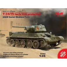 Средний танк T-34/76 (производство начала 1943 г.) (ICM 35365)