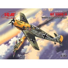 Збірна модель 1:72 Літак Messerschmitt Bf 109E-4 ICM 72132