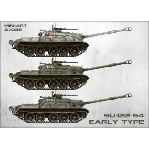 Збірна модель 1:35 Радянська САУ СУ-122-54 раннього типу Miniart 37035