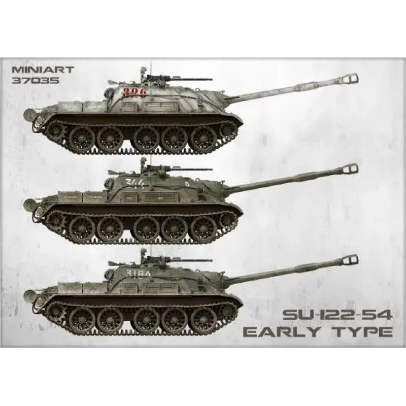 Збірна модель Збірна модель 1:35 Радянська САУ СУ-122-54 раннього типу Miniart 37035