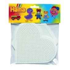 Термомозаїка HAMA Набір полів для  Midi - велике серце 233 та великий шестикутник 276, Midi 5+