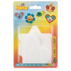 Термомозаїка HAMA Набір малих полів Круг, квадрат, шестикутник, серце та зірка Midi 5+