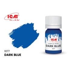 Акриловая краска Dark blue : Тёмно-синий ICM1077