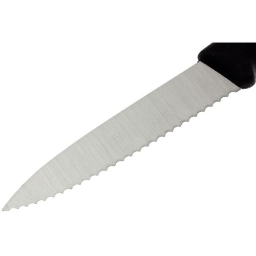 Ніж для чищення овочів Victorinox SWISS CLASSIC 8см хвил чорн 6.7633