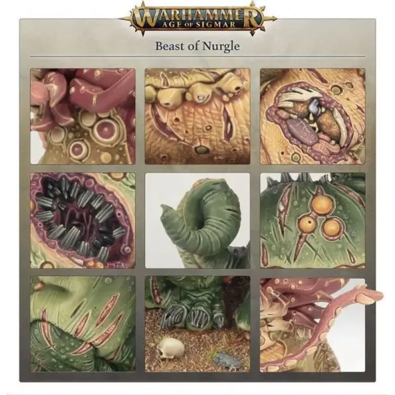 Миниатюра AGE OF SIGMAR: MAGGOTKIN OF NURGLE - BEAST OF NURGLE