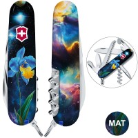 Складаний ніж Victorinox CAMPER DESIGN Блакитно-жовтий ірис 1.3613.3.R2060pk