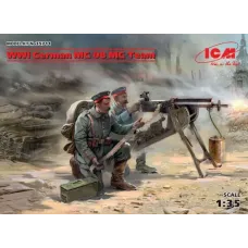 Сборная модель 1:35 Немецкая команда MG08 (Первая мировая война) ICM35711