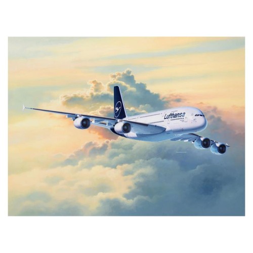 Збірна модель літака Збірна модель-копія Revell Літак Airbus A380-800 "Lufthansa" нова ліврея, рів 5, м: 1:144 1:144