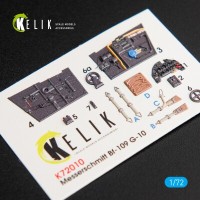 BF109 G-10 3D декаль интерьер для комплекта FineMolds 1:72 КЕЛИК K72010