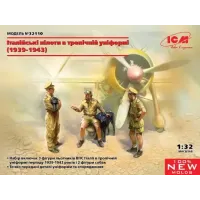 Сборная модель 1:32 Фигуры Итальянские пилоты в тропической форме (1939-1943) ICM 32110
