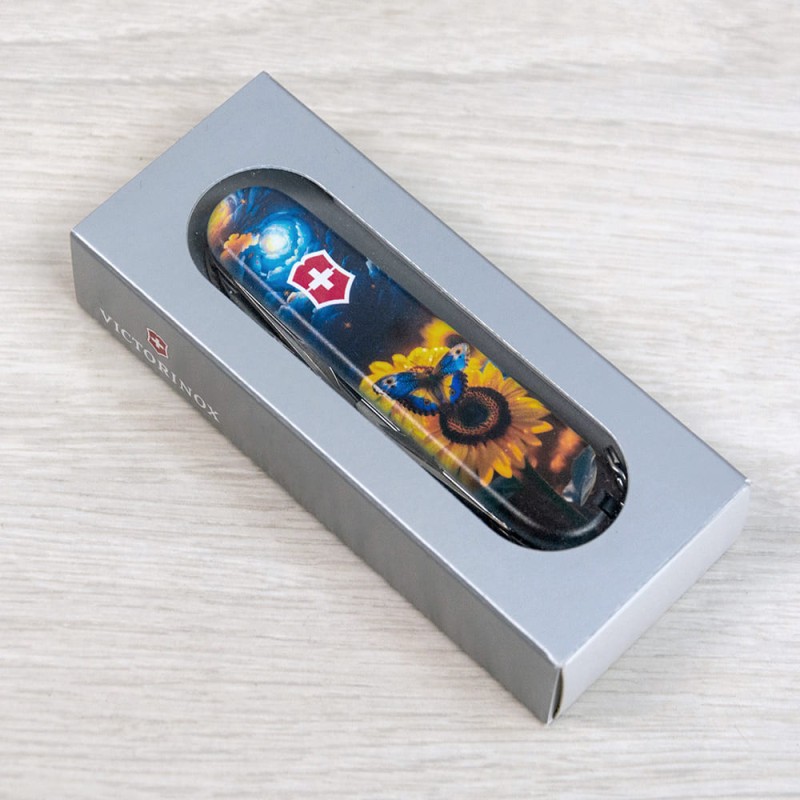 Швейцарский складной нож 91мм Victorinox HUNTSMAN UKRAINE 1.3713.3.T3240pw