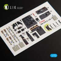 Me-410 A-1:B-1 3D декаль інтер'єр для комплекту FineMolds 1:72 КЕЛИК K72020