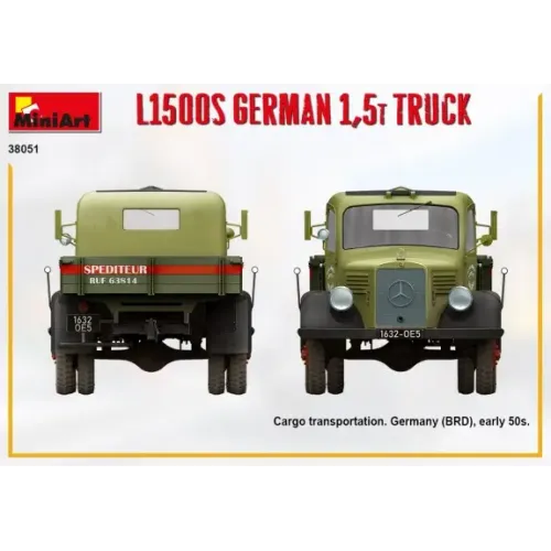 Сборная модель 1:35 L1500S Немецкий грузовик 1,5т МиниАрт 38051