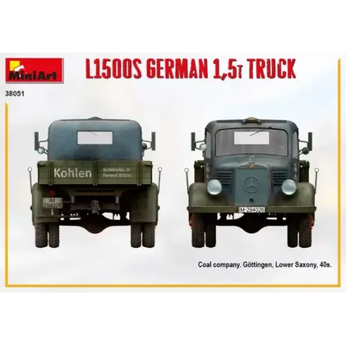 Сборная модель 1:35 L1500S Немецкий грузовик 1,5т МиниАрт 38051