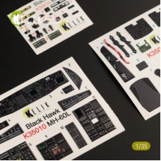 MH-60L Black Hawk 3D декаль інтер'єр для комплекту Kitty Hawk 1:35 KELIK K35010