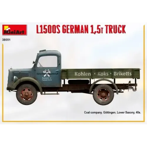 Сборная модель 1:35 L1500S Немецкий грузовик 1,5т МиниАрт 38051