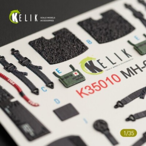 MH-60L Black Hawk 3D декаль интерьер для комплекта Kitty Hawk 1:35 КЕЛИК K35010
