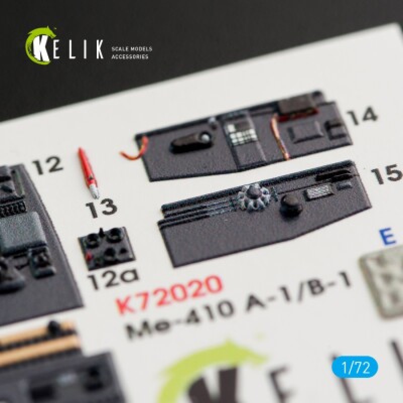 Me-410 A-1:B-1 3D декаль інтер'єр для комплекту FineMolds 1:72 КЕЛИК K72020