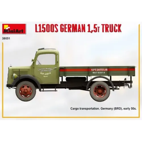 Сборная модель 1:35 L1500S Немецкий грузовик 1,5т МиниАрт 38051