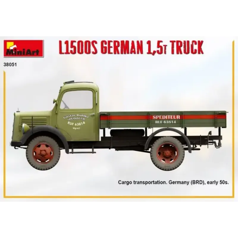 Сборная модель 1:35 L1500S Немецкий грузовик 1,5т МиниАрт 38051