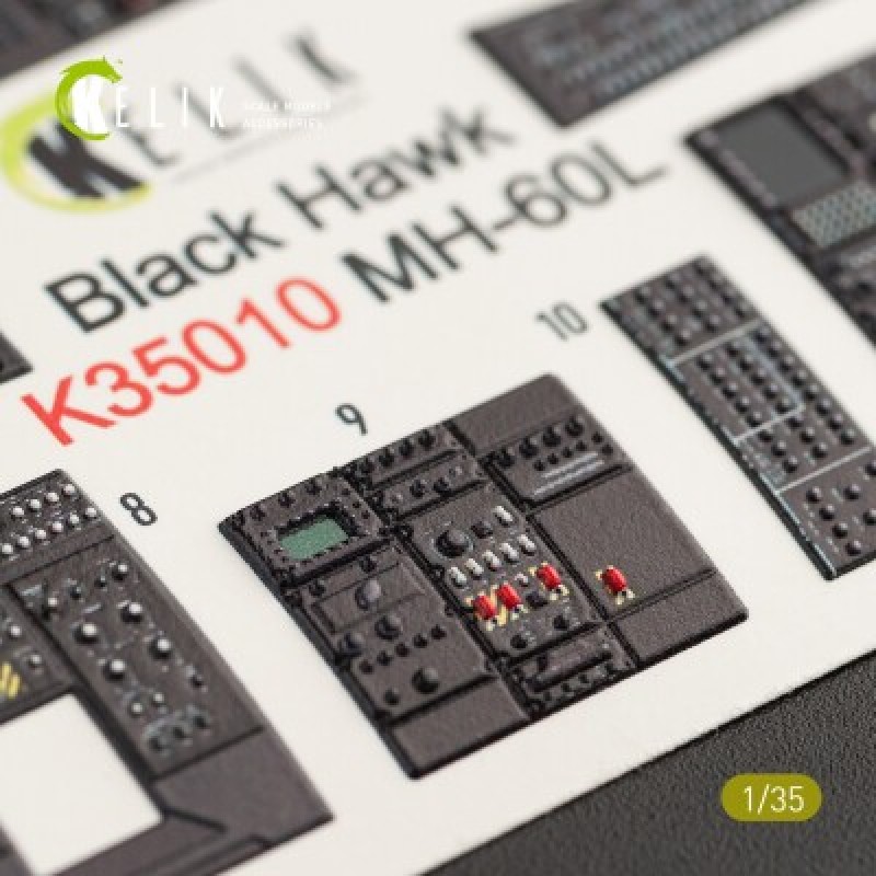 MH-60L Black Hawk 3D декаль интерьер для комплекта Kitty Hawk 1:35 КЕЛИК K35010