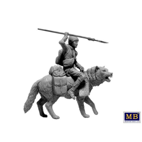 Збірна модель 1:24 Фігури Серія постапокаліптики. Останній міст. набір №8. Клан вовків MasterBox 24086