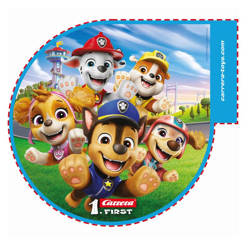 Автотрек Carrera First PAW PATROL - На трасі, довжина траси 2.4 м.