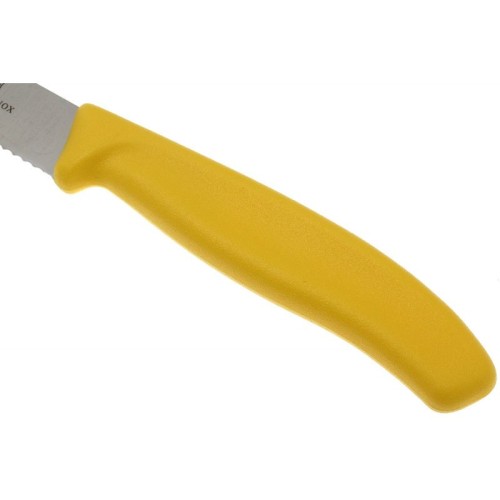 Ніж для стейка та піци Victorinox SWISS CLASSIC 12см хвил жовт 6.7936.12L8