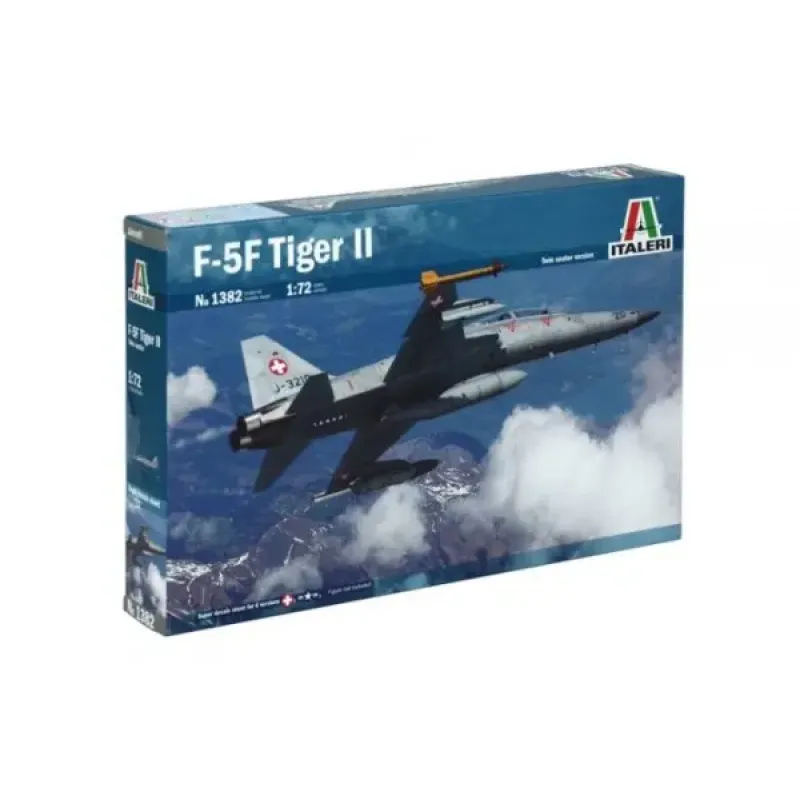 Збірна модель літака Збірна модель 1:72 Літак F-5F Тигр II Італері 1382 1:72