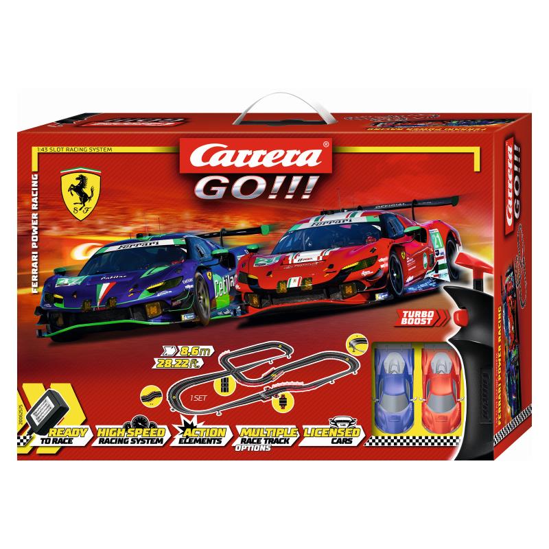 Автотрек Carrera GO!!! Потужні перегони Ferrari, довжина траси 8.6 м.
