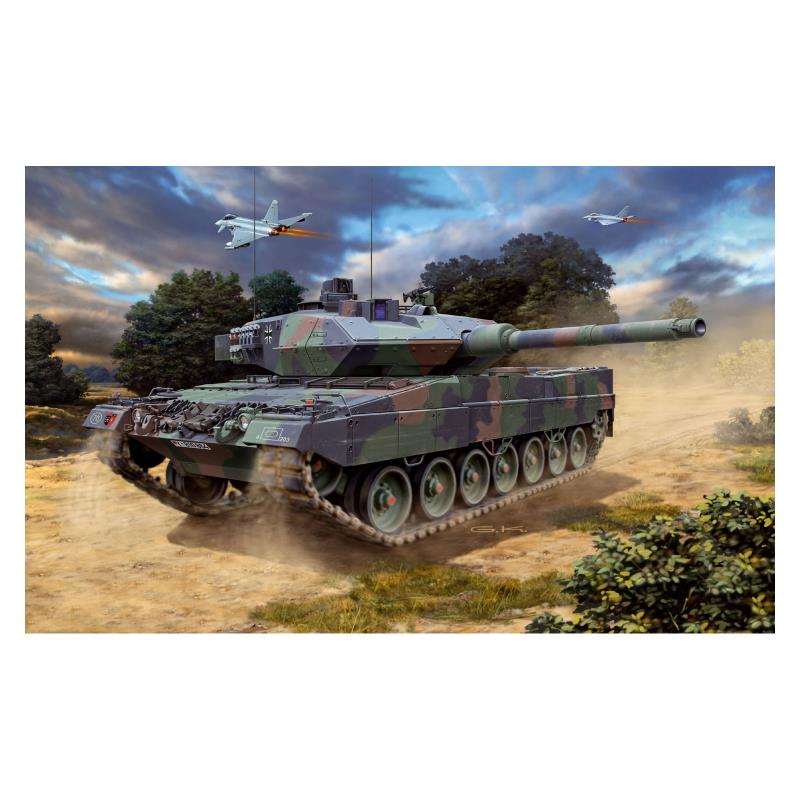 Збірна модель Збірна модель-копія Revell набір Танк Леопард 2A6/A6M рівень 4 масштаб 1:72