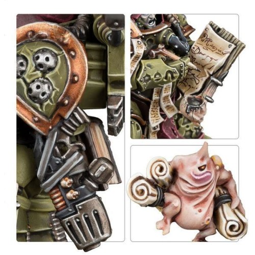 Миниатюра WARHAMMER 40000: DEATH GUARD - SCRIBBUS WRETCH THE TALLYMAN