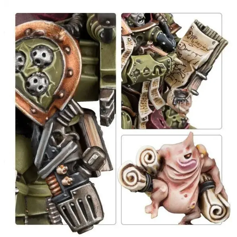 Миниатюра WARHAMMER 40000: DEATH GUARD - SCRIBBUS WRETCH THE TALLYMAN