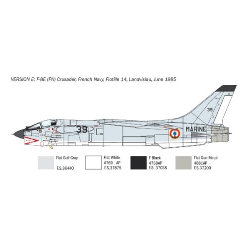 Збірна модель літака Збірна модель 1:72 Літак F-8E Crusader Italeri 1456 1:72