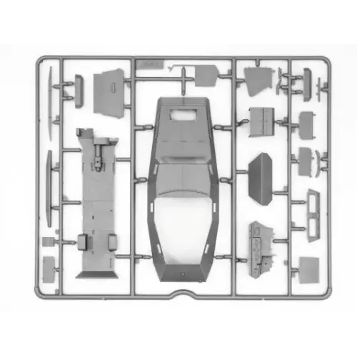Збірна модель 1:35 Німецький бронеавтомобіль Sd.Kfz. 247 Ausf.B з екіпажем ICM 35111