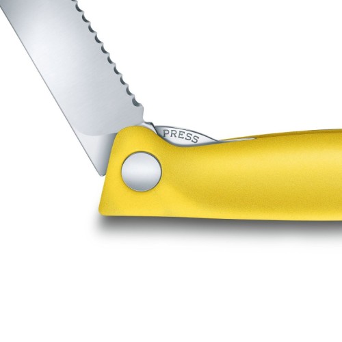 Складаний ніж для пікніка Victorinox SWISS CLASSIC 11см хвил жовт 6.7836.F8B