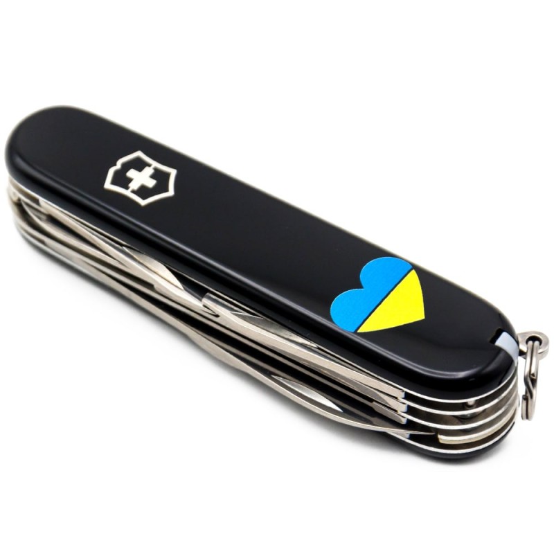 Швейцарский складной нож 91мм Victorinox HUNTSMAN UKRAINE 1.3713.3_T1090u